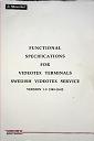 Functional Specifications for Videotex Terminals Swedish Videotex Service
